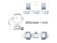 Vector X-Accu 34mm High Profile One Piece Mount 0MOA