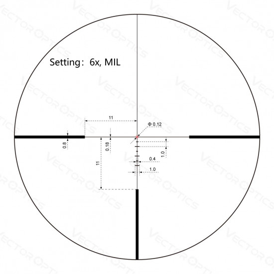 Puškohľad Vector Optics continental x8 1-6x24i ED Fiber