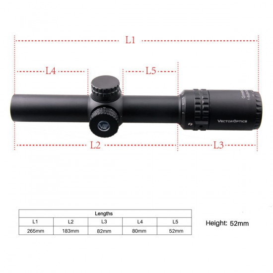 Puškohľad Vector Optics Grimlock GenII 1-6x24