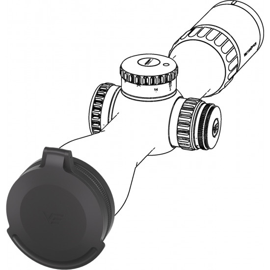 Vector Optics výklopná krytka 50mm kovová